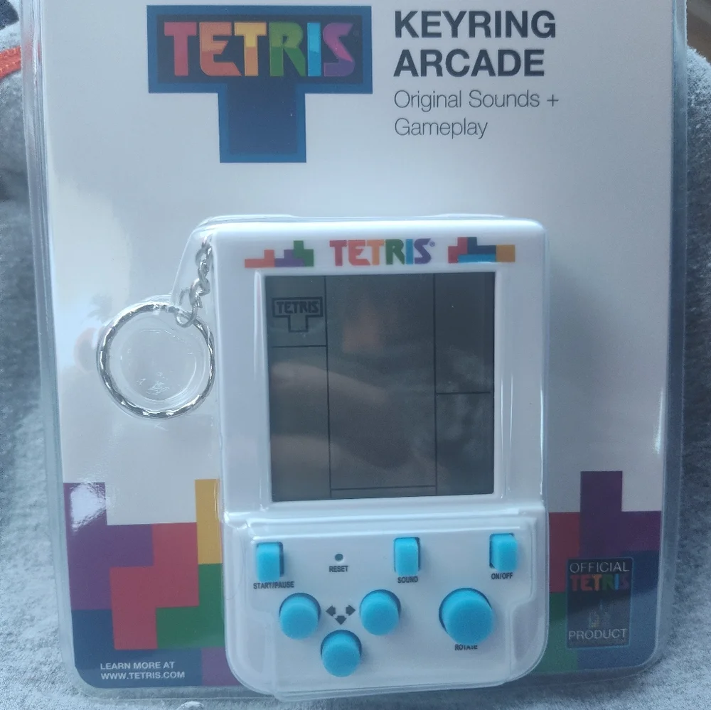 Handheld Game Console - White and Blue